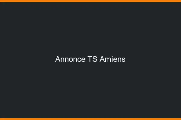 Annonce TS Amiens
