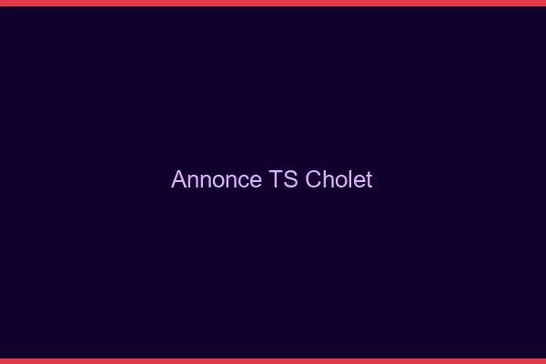 Annonce TS Cholet