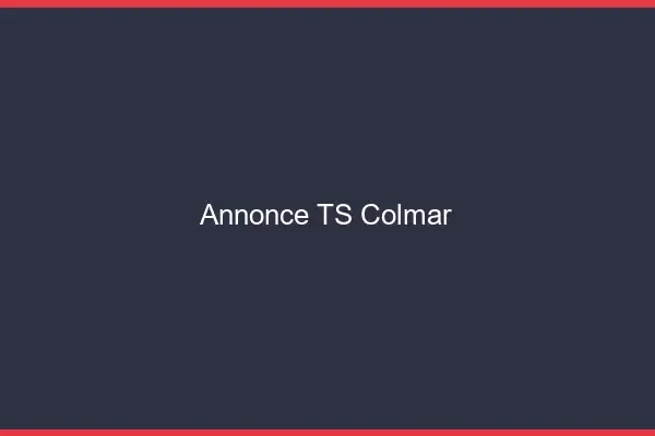 Annonce TS Colmar
