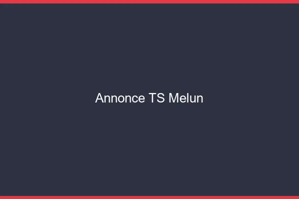 Annonce TS Melun
