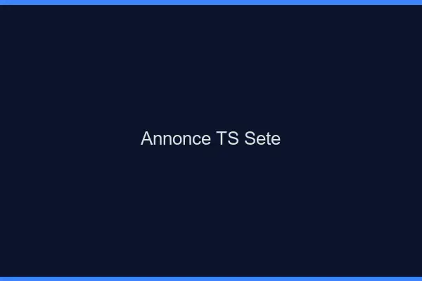 Annonce TS Sète
