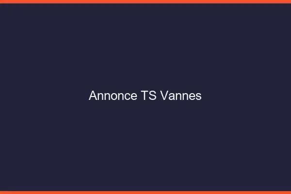 Annonce TS Vannes
