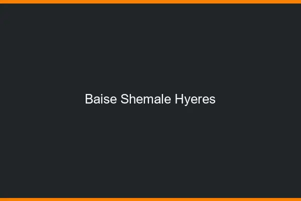 Baise shemale Hyères