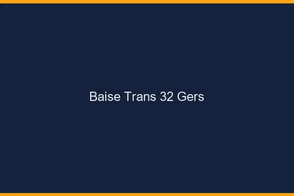 Baise trans 32 gers