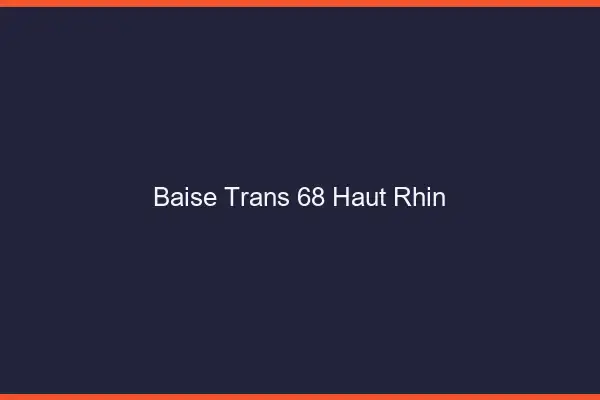 Baise trans 68 haut-rhin