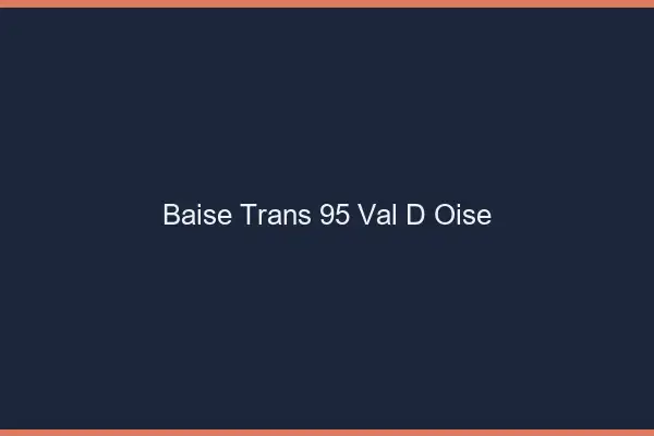 Baise trans 95 val-d'oise