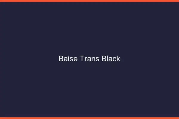 Baise trans black