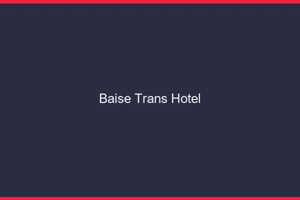 Baise trans hôtel