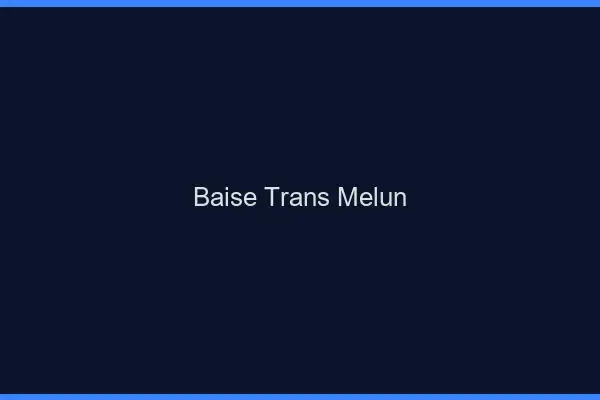 Baise trans Melun
