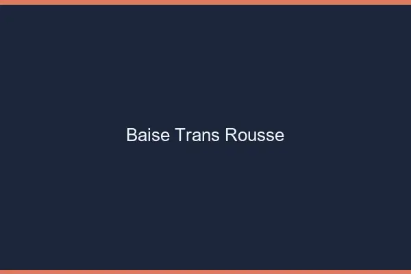 Baise trans rousse