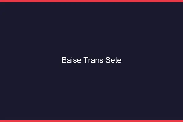 Baise trans Sète