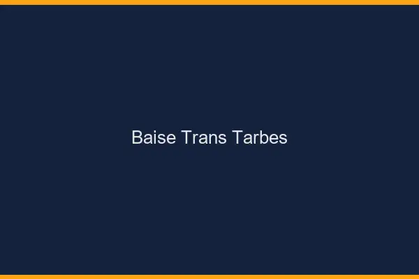 Baise trans Tarbes