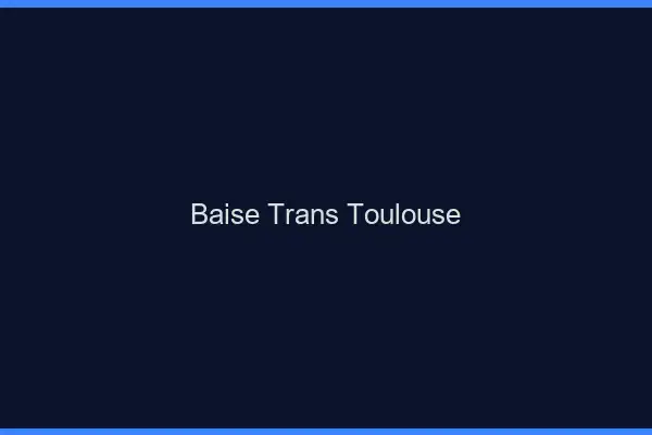 Baise trans Toulouse