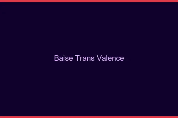 Baise trans Valence