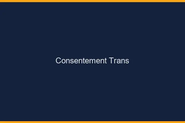 Consentement trans