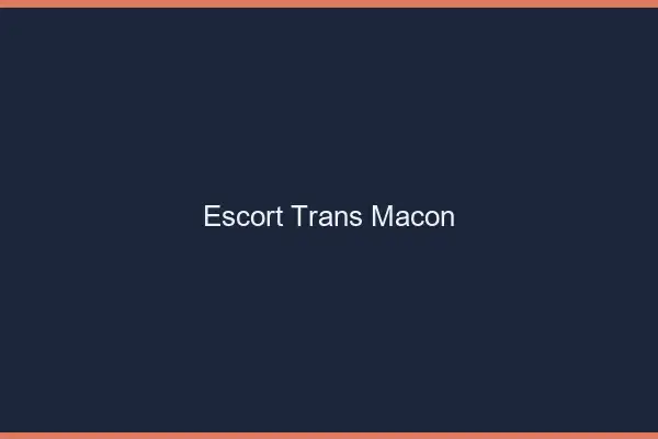 Escort trans Mâcon