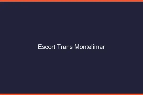 Escort trans Montélimar