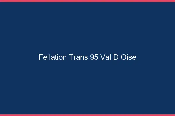 Fellation trans 95 val-d'oise