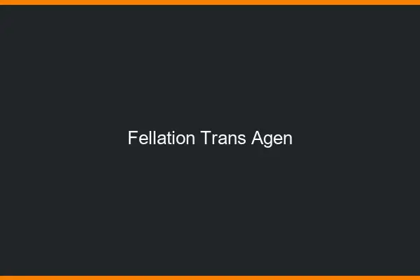 Fellation trans Agen