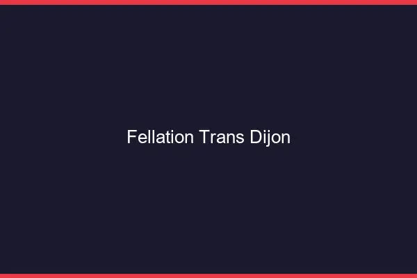 Fellation trans Dijon