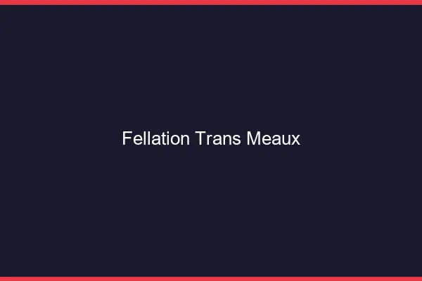 Fellation trans Meaux