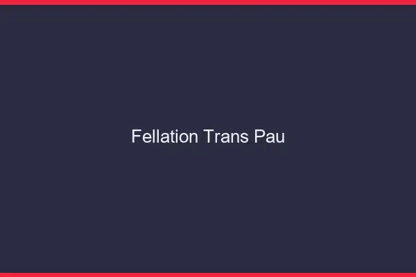 Fellation trans Pau