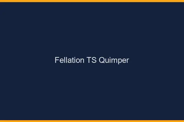 Fellation TS Quimper