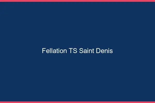 Fellation TS Saint-Denis