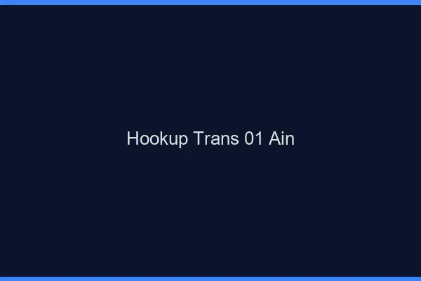 Hookup trans 01 ain