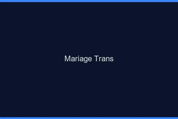 Mariage trans