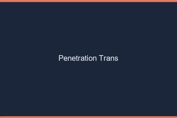 Pénétration trans