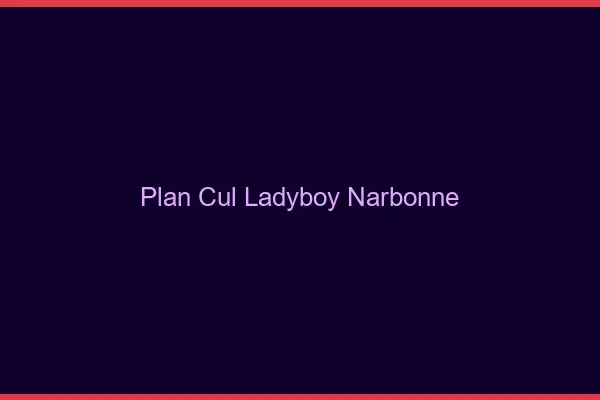 Plan cul ladyboy Narbonne