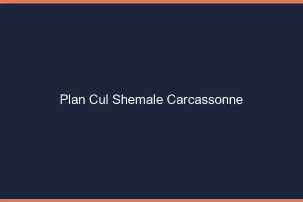 Plan cul shemale Carcassonne