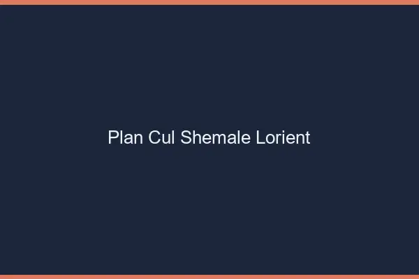 Plan cul shemale Lorient