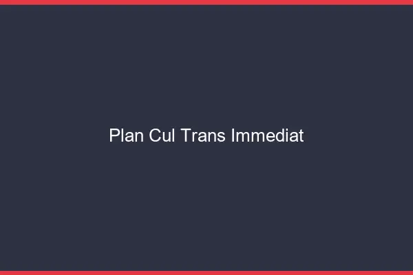 Plan cul trans immédiat