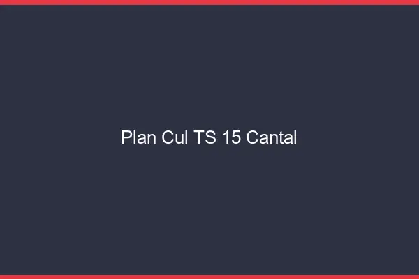 Plan cul TS 15 cantal