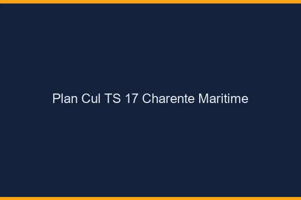 Plan cul TS 17 charente-maritime