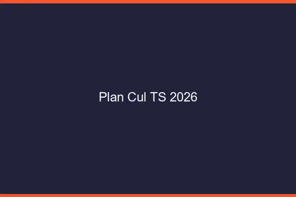 Plan cul TS 2026
