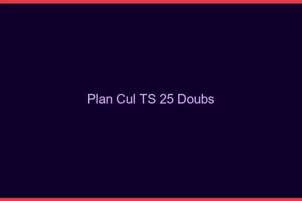 Plan cul TS 25 doubs
