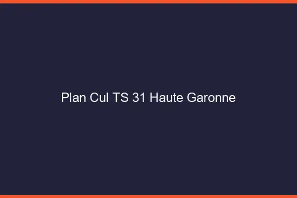 Plan cul TS 31 haute-garonne