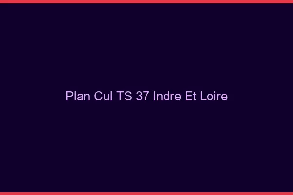 Plan cul TS 37 indre-et-loire