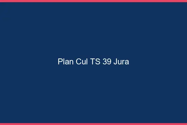 Plan cul TS 39 jura