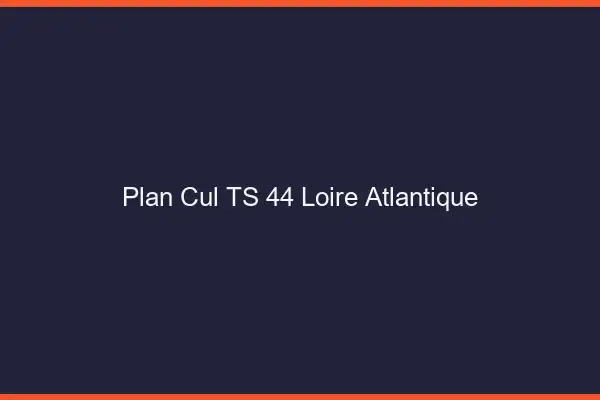 Plan cul TS 44 loire-atlantique