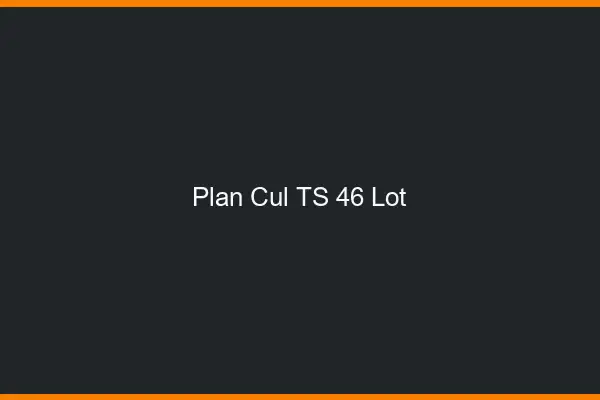 Plan cul TS 46 lot