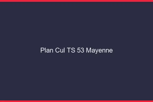 Plan cul TS 53 mayenne