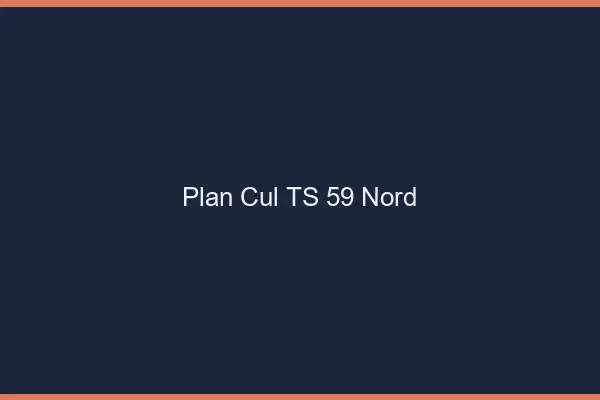 Plan cul TS 59 nord