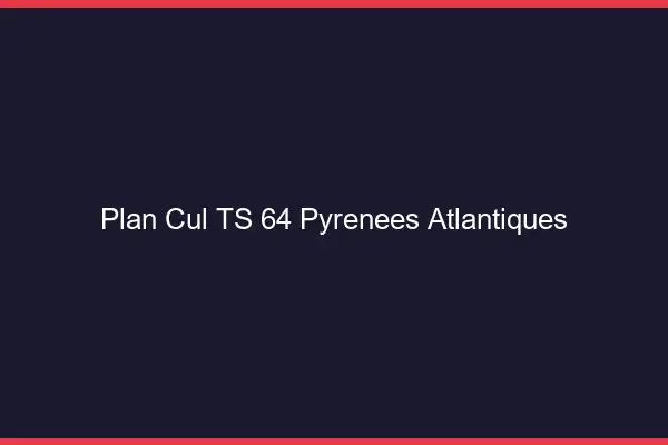 Plan cul TS 64 pyrénées-atlantiques