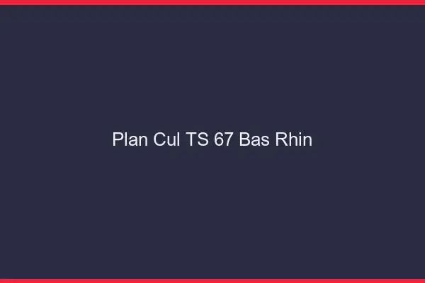 Plan cul TS 67 bas-rhin