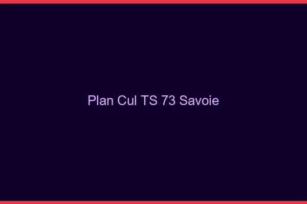 Plan cul TS 73 savoie