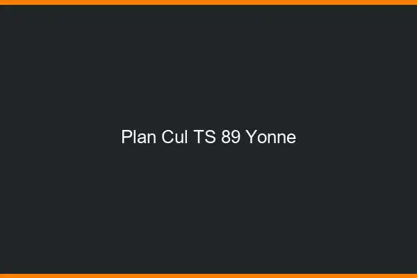 Plan cul TS 89 yonne